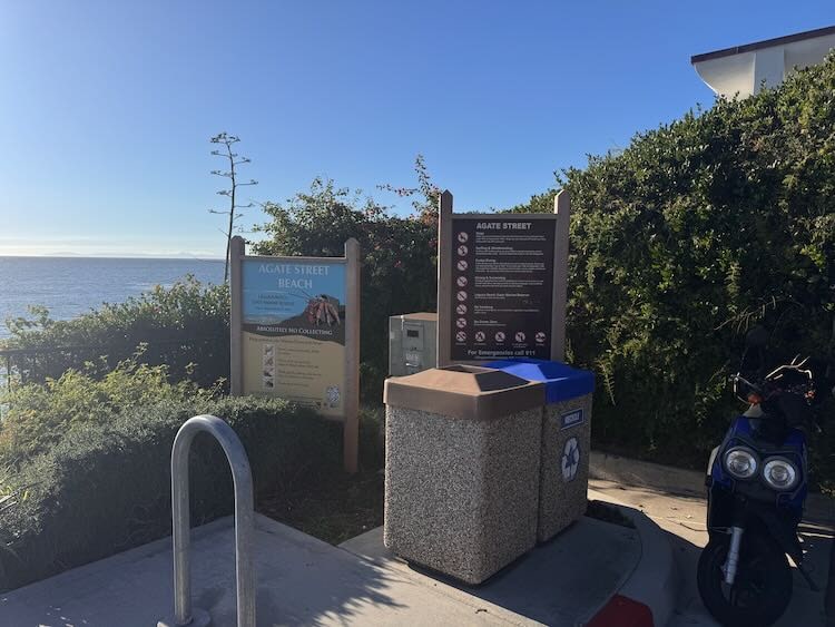 Agate Street Beach located in Laguna Beach, California.