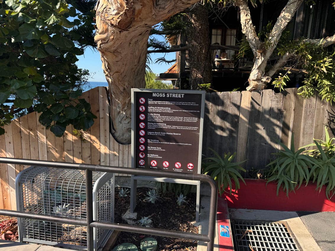 Moss Cove in Laguna Beach, California.