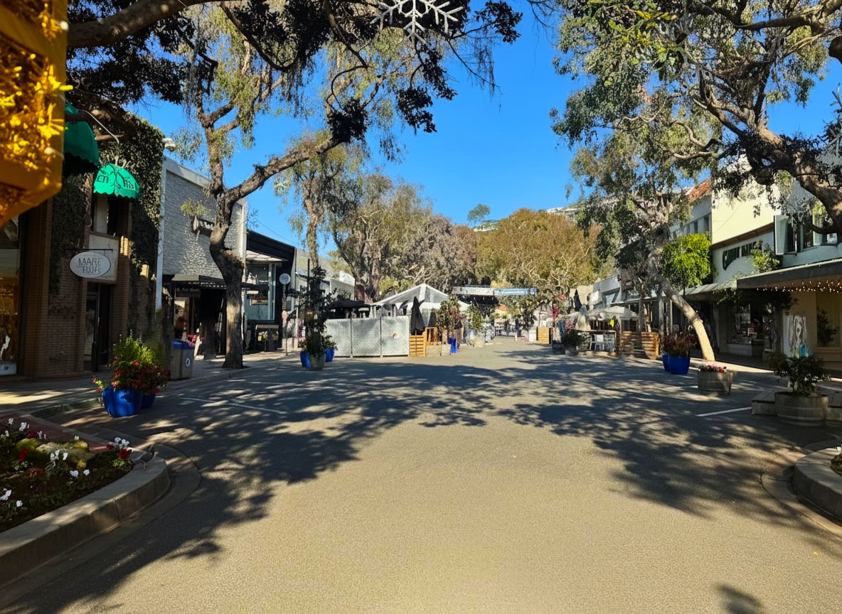 Forest Ave Promenade in Laguna Beach.