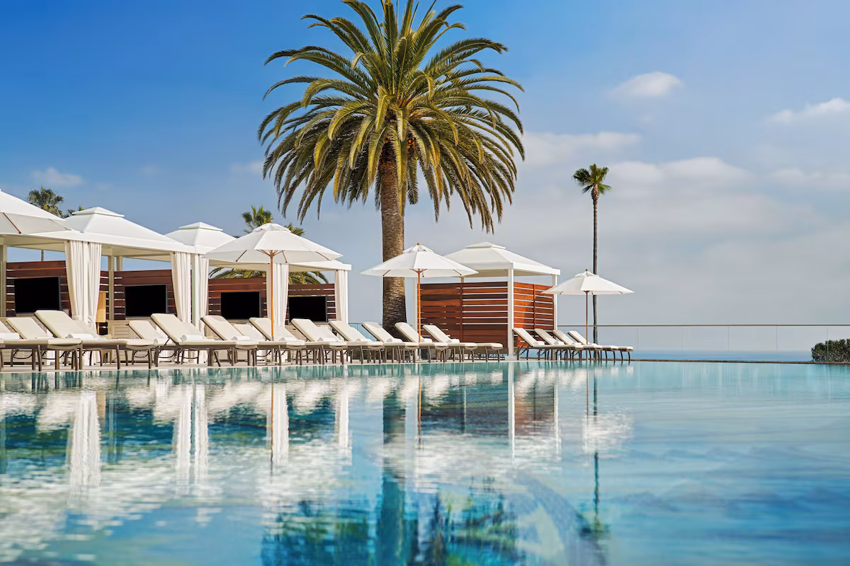 One of the two beautiful pools at the Montage in Laguna Beach.