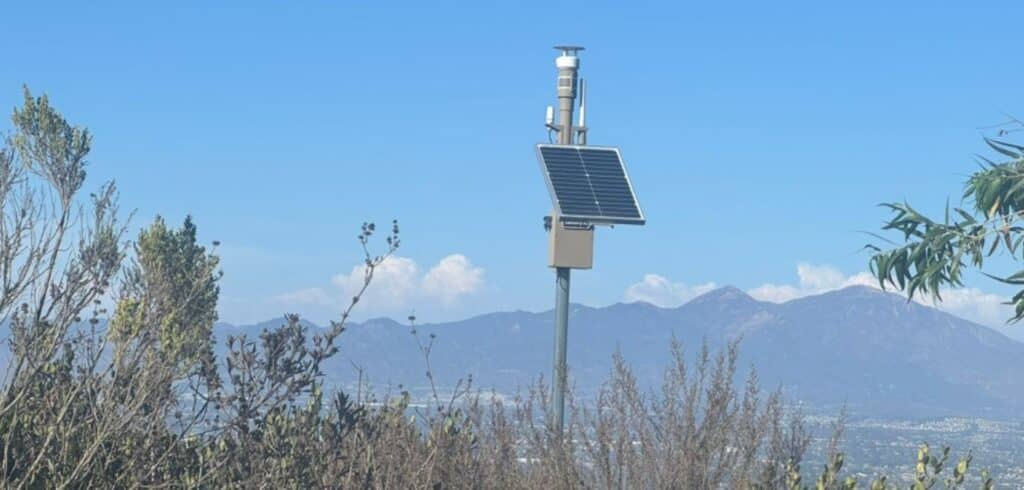 Laguna Beach wildfire detection cameras watch over the chaparral canyon hills above the Pacific coastline